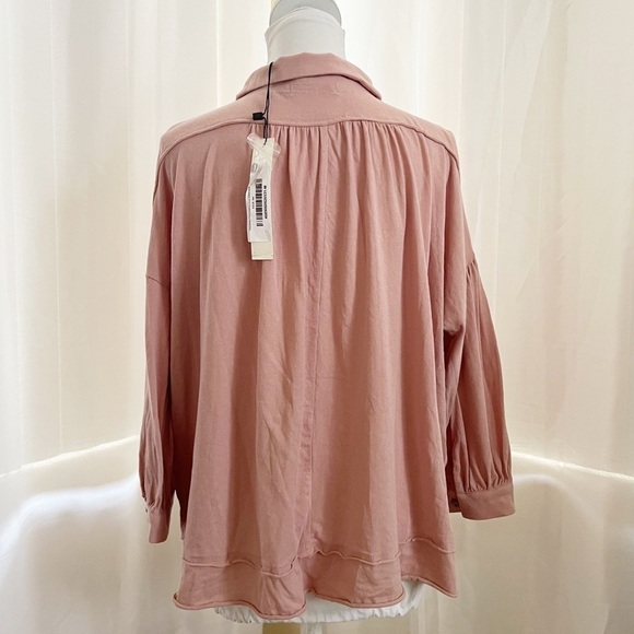 Button Front collared long sleeve Mustard Seed - Picture 2 of 11